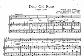 Dear Old Rose sheet music