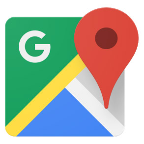 A colorful Google Maps icon