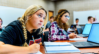 students sitting in classroom