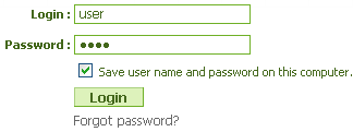 user login