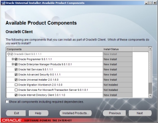 Step 4: Available Product Components