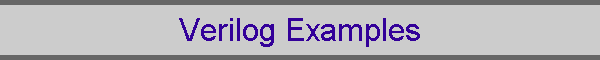 Verilog Examples