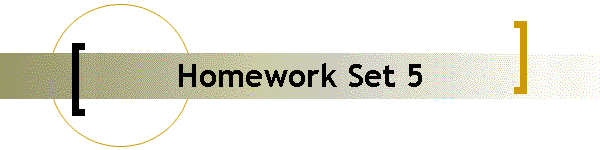 Homework Set 5