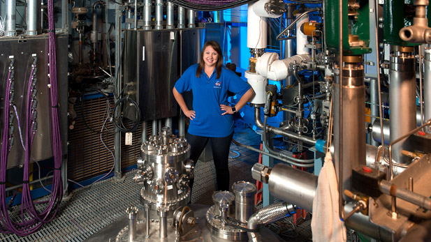 Monica Guzik working at NASA