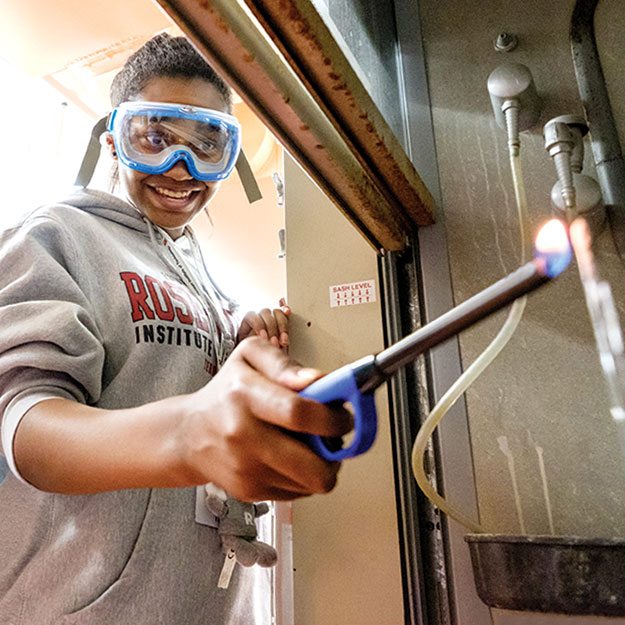 Student's at Rose-Hulman's Operation Catapult summer STEM camp.