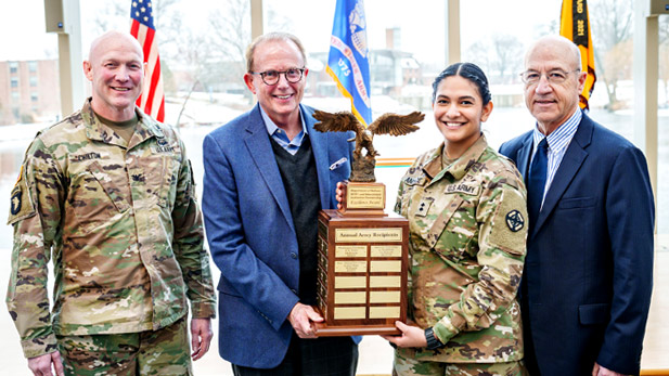 Rose-Hulman ROTC program receives the partner institution excellence award.