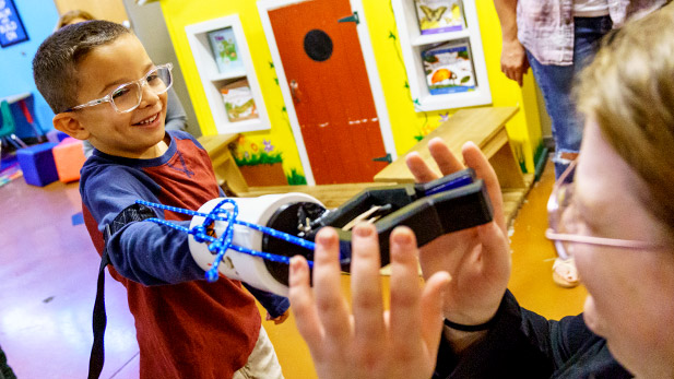 Biomedical Engineering Students Get Help from Local Museum, Kids to Test Prosthetic Designs