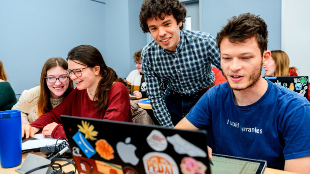 Rose-Hulman students participate in an Advanced Metallurgy course.