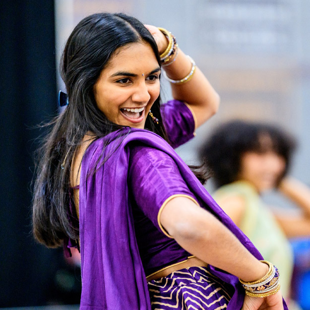 Click the image to read about Preksha Sarda's experience with computer science internships and starting a student dance troupe.