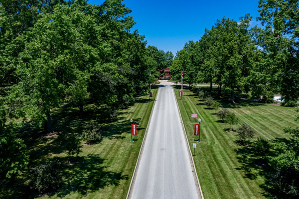 Hadley Hall - Entrance to Campus