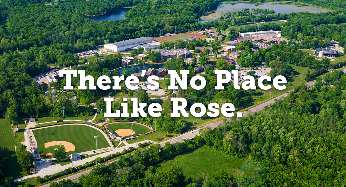 Aerial photo of Rose-Hulman campus